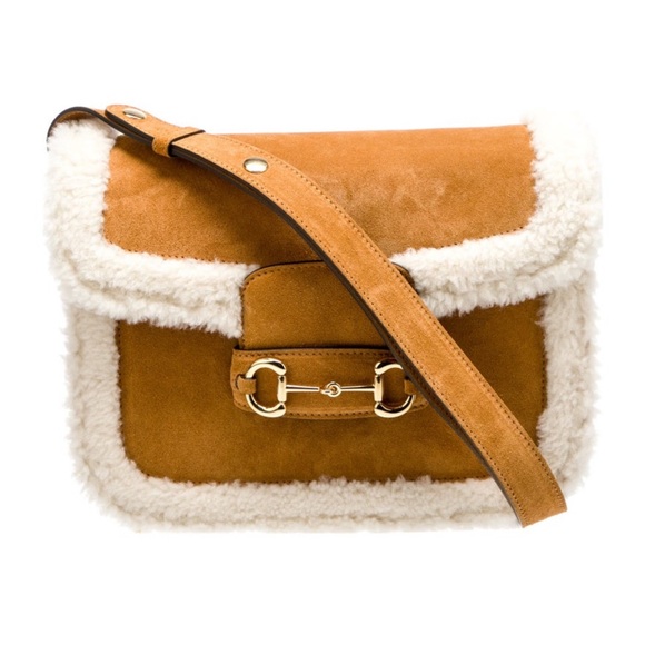Gucci Horsebit Shearling Bag - Picture 1 of 5